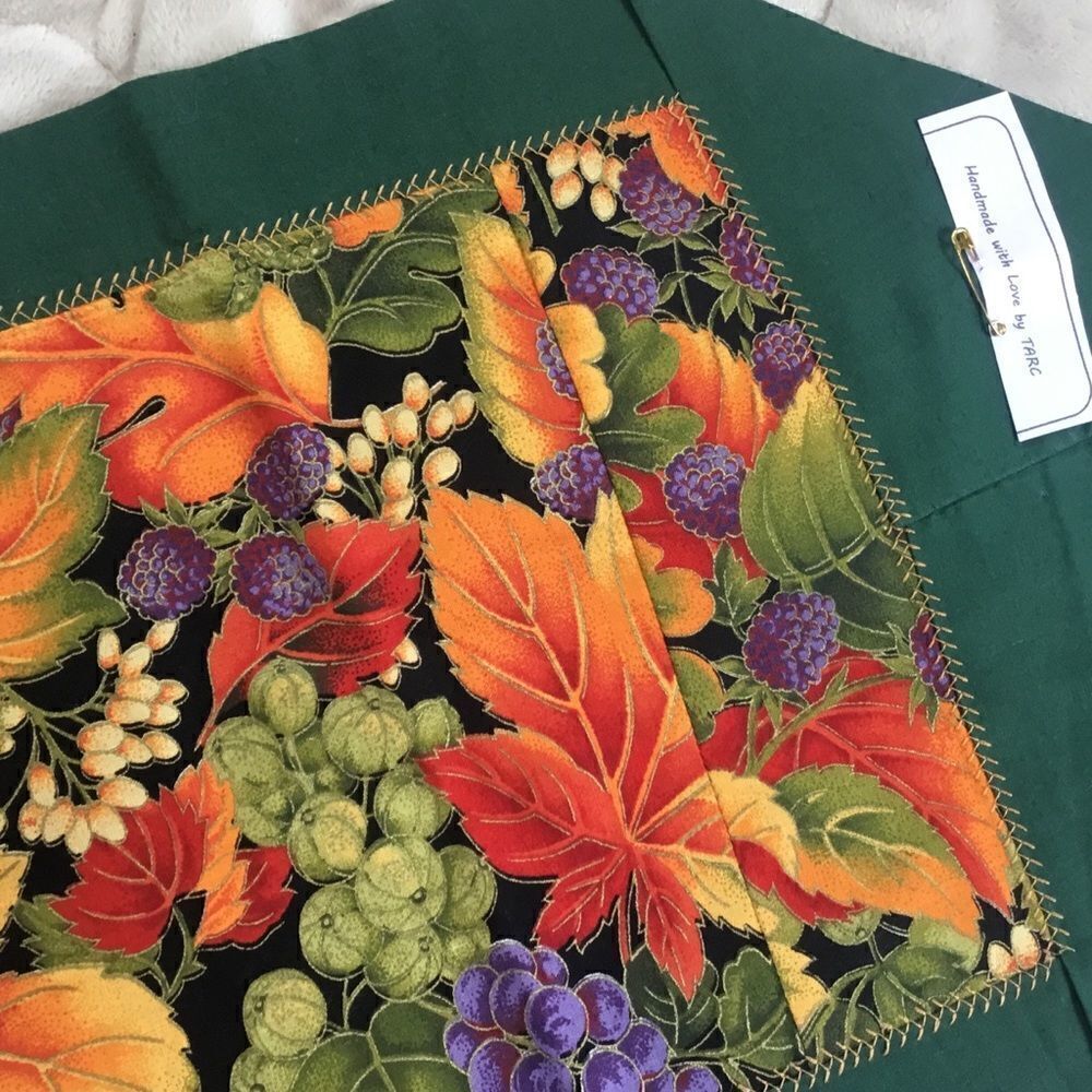 NWT Hand Crafted Set of 2 Fall Runners - Picture 8 of 9